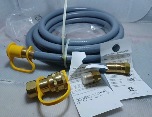 SUMNEW 12Ft 1/2 inch ID Natural Gas Hose with Quick Connect Fittings Assem... - Picture 7 of 8