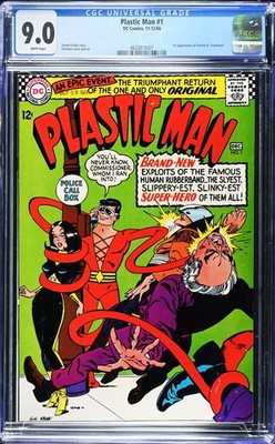 Plastic Man #1 ( 1966) CGC 9.0 VF/NM WHITE KEY 1st Silver Age & Trueblood Appear