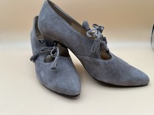 VTG Lord Taylor Shoes, Size 8M, Taupe Suede, 540, Made In Spain
