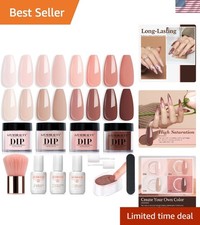 DIY Manicure Starter Set: 12 Pcs Dip Powder Kit with Long-Lasting Finish