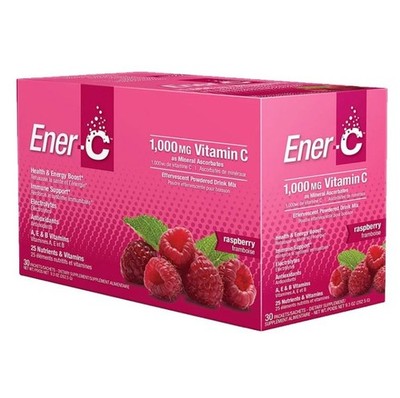 Ener C Multivitamin Drink Mix 1000mg Vitamin C Himbeere - 30 Beutel