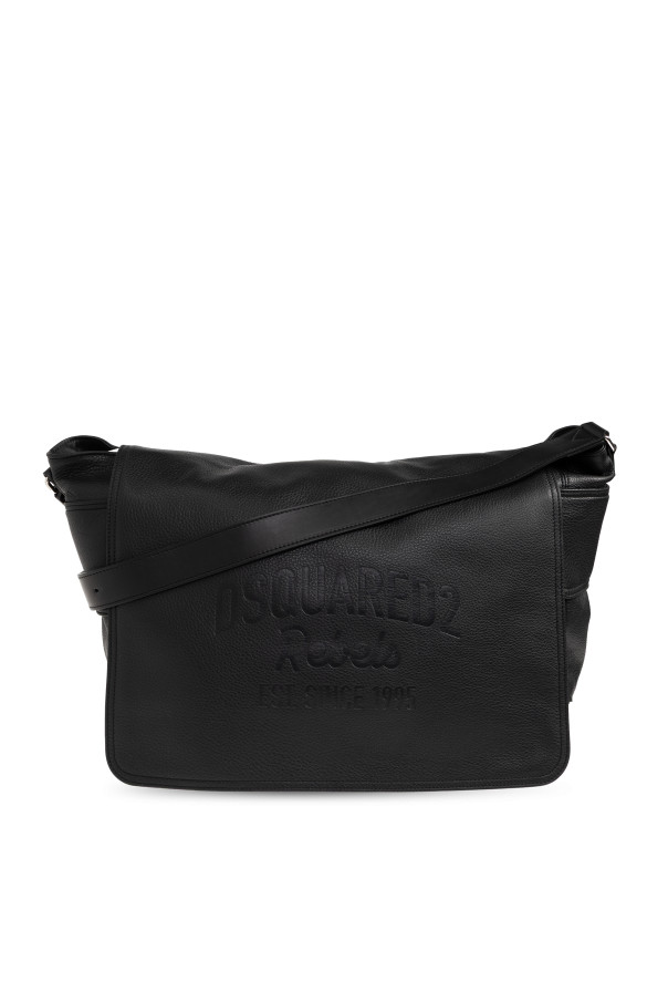 Dsquared2 - Men - Leather shoulder bag - Black 217290₽