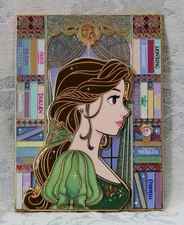 DISNEY BELLE BOOKISH LIBRARY PROFILE LE FANTASY PIN DBG BEAUTY & THE BEAST