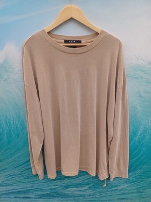 Ksubi Men s Tan Long Sleeve Shirt Size 2XL Trendy Loose Fit #744