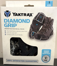 Yaktrax Diamond Grip Unisex Rubbersteel Snow And Ice Traction Black W 5-7m 5-6