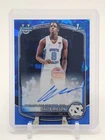 CALEB WILSON 2025-26 BOWMAN CHROME U 1ST SAPPHIRE REFRACTOR AUTO #CPA-CL Q7372