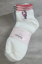 PJ Salvage Lobster Nautical Sea Life Cotton Cushion Quarter Socks Womens 6 Pairs