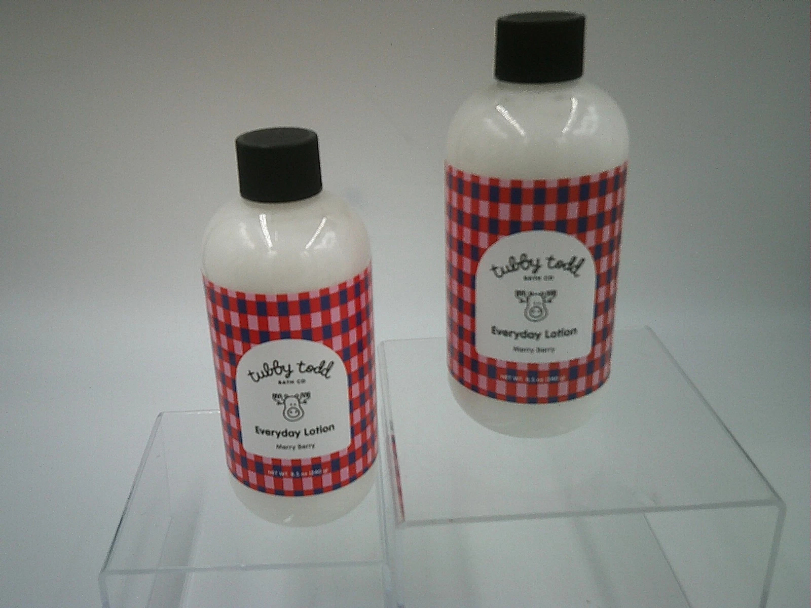 Tubby Todd Bath Co Everyday Lotion TWO (2) Merry Berry 8.5 oz bottles