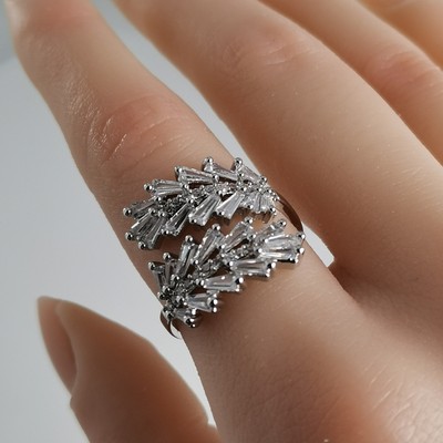 1 PC Lady's S925 Silver Ring.Girl Ring.An Openable Adjustable Size Ring A Wide