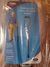 Carex FGA51800 Offset Adjustable Designer Walking Cane Gray Weight Limit 250 lbs