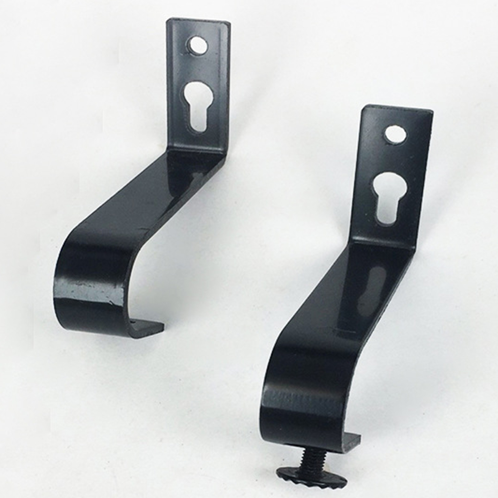 Curtain Rod Bracket Wall Anchors Supportive Ceiling Curtain Rod Holder