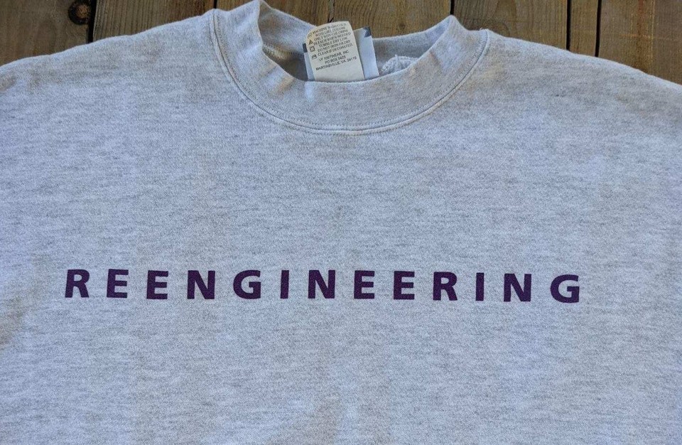 Vintage '90s reengineering definition sweatshirt Mens size XL eBay