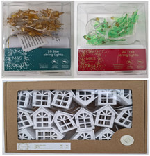 M&S string lights - Tree, Star, Townhouse lights