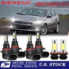 For Dodge Dart 2016 6000K LED Headlight Fog L...