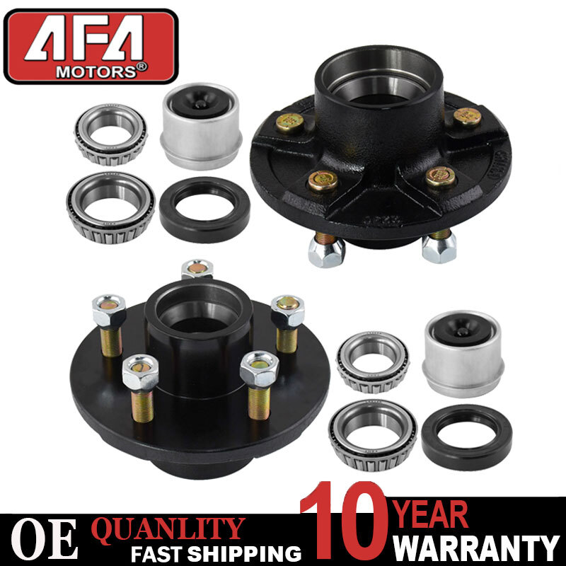 Set of 2 5 Lugs Trailer Idler Hub Kits 5 on 5 5x5'' for 3500 lbs