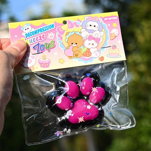 Taba Squishy Cat's Paw NEW Fidget Toy Handmade Mini Kawaii Plush Little Paw - Picture 5 of 43