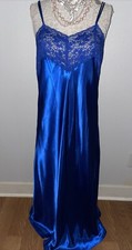 Amoureuse M 14/16 SATIN Glossy GLAMOUR Long GOWN Liquid NIGHTGOWN Lingerie Plus
