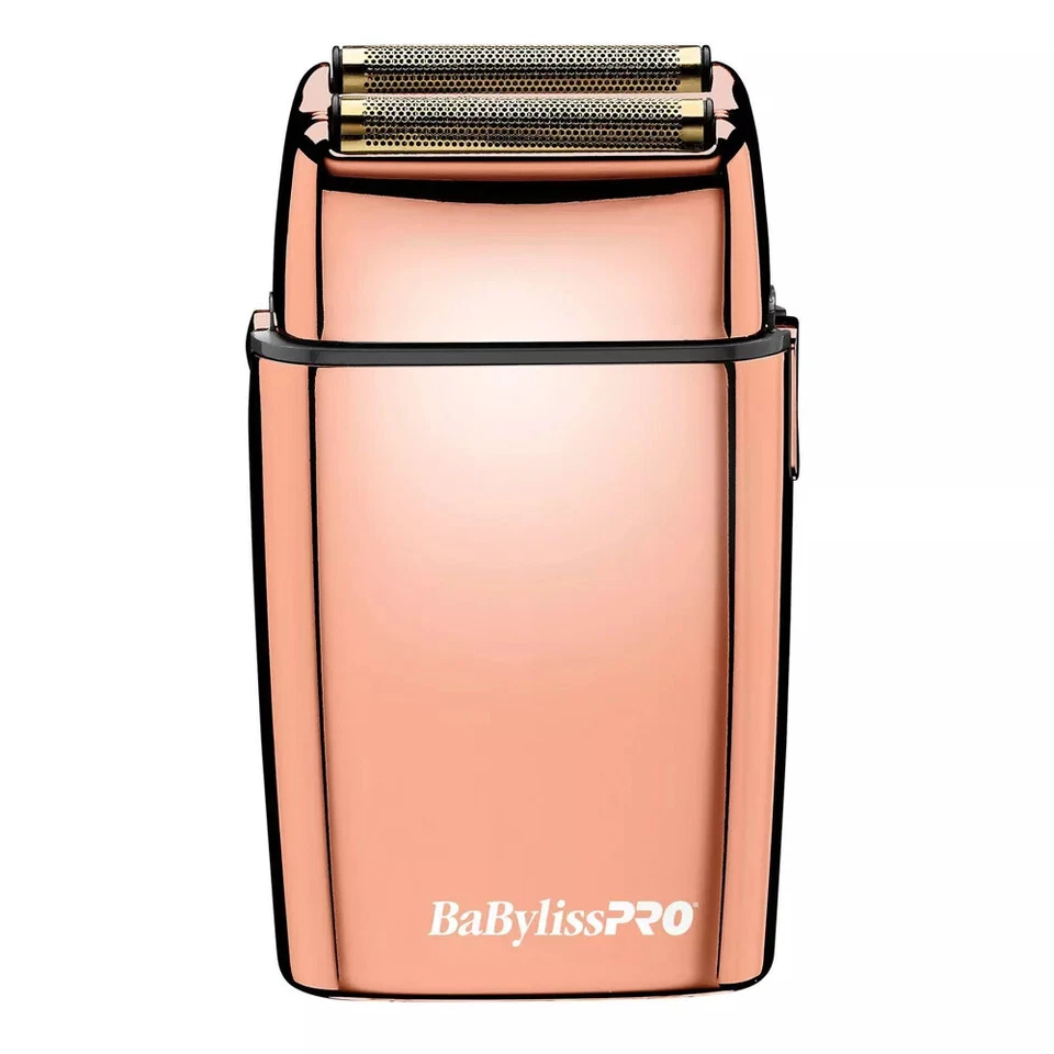 BaByliss PRO Afeitadora Inalámbrica Metal Oro Rosa Doble Lámina #BB-FXFS2RG Foto 3 de 4