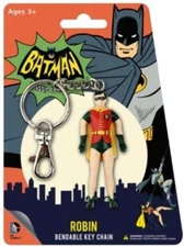 DC Robin Bendable Character Hanging Keychain Charm