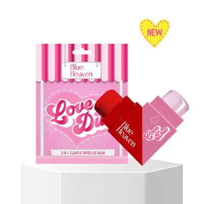 Blue Heaven Love Duo 2-In-1 Clear & Tinted Lip Balm (Clear+ Watermelon) 5gm