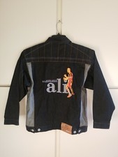 Vintage Platinum Fubu Muhammad Ali Womens Denim Jean Jkt Embroidered Size M,nwt