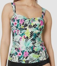  102 Profile by Gottex Women's Green Beautiful Tankini Top Swimwear Size 12