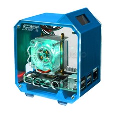 Ice Tower Cooling Fan Light Bracket 3D Printer Case for Raspberry Pi 4B/ 3B/ 3B
