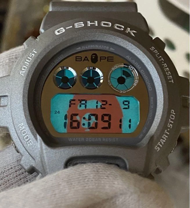 CASIO G-SHOCK x A BATHING APE DW-6900FS Watch Quartz Men's