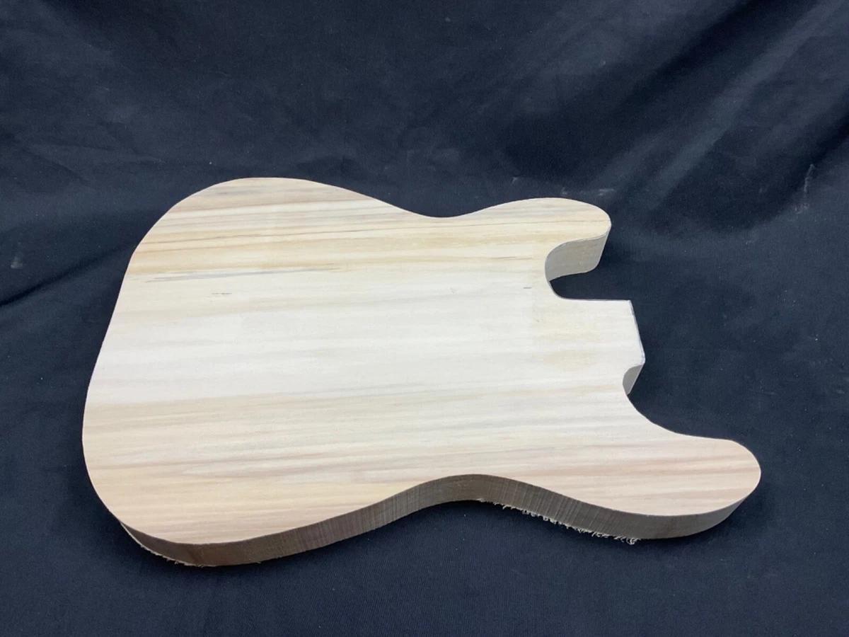 Poplar 1 piece guitar body blank Cut to