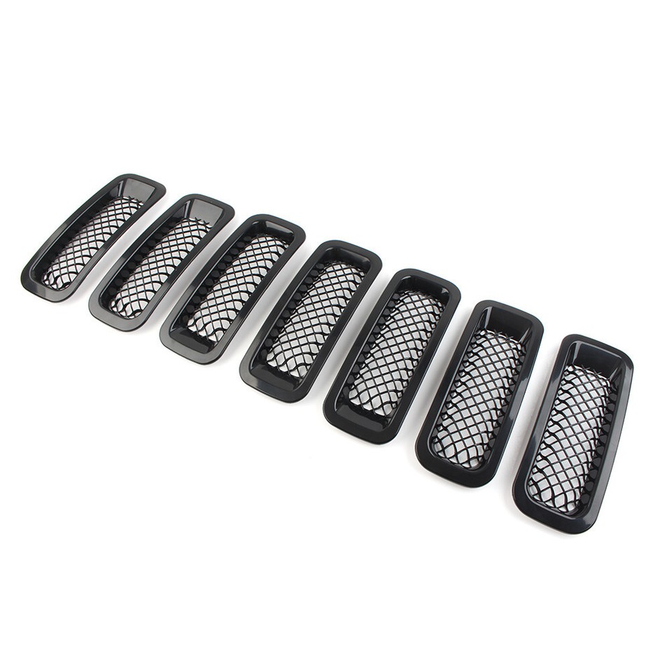7 Pcs Car Front Mesh Grille Grill Cover For Jeep Patriot 20112017 eBay