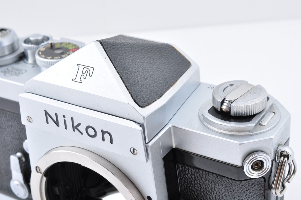 #DH14 Nikon F Eye Level 35mm SLR フィルムカメラ Nikon F Chrome 35mm SLR Camera w/ 50mm f1.4 Lens, Eye Level Finder [EX