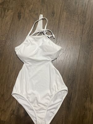 Victoria Secret One Piece Swim XL Padded White