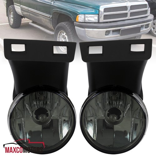 Smoke Fog Lights Fits 19942001 Dodge Ram 1500 2500 3500 Bumper Driving