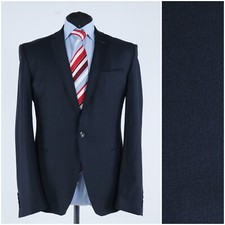 Blazer uomo blu navy 42R taglia UK ZARA giacca cappotto sportivo lana