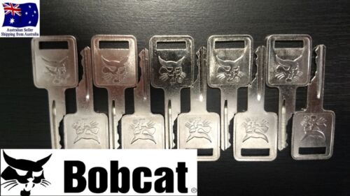 10 x Bobcat Key Skid Steer Plant Excavator Keys set of 10 FREE POSTAGE - Picture 1 of 3