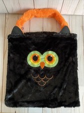 Owl Halloween Trick Or Treat Costume Bag Fluffy New With Tags Orange Handles