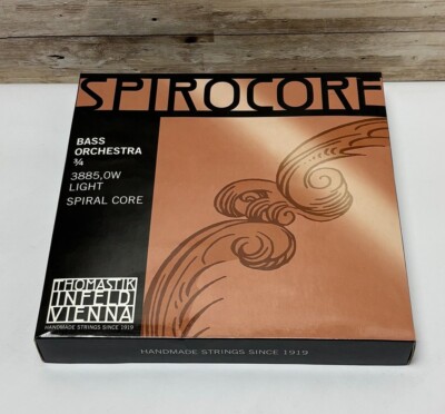 Thomastik Spirocore Orechstra 3/4 Saitensatz für Kontrabass Spannung Weich Chrom