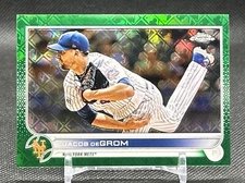 2022 Topps Chrome - Green LOGOfractor Refractor #125 Jacob DeGrom /99 Mets
