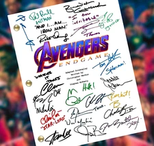 Avengers Endgame Script Signed- Autograph Reprints- 146 Pages- Iron Man, Thor