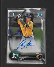 2016 Bowman Chrome - IOLANA AKAU - Autograph Rookie - A's