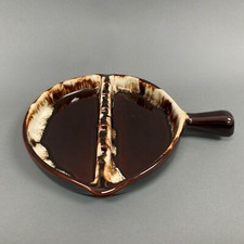 Pfaltzgraff Gourmet Brown Ash Tray Ashtray with Handle Brown Drip