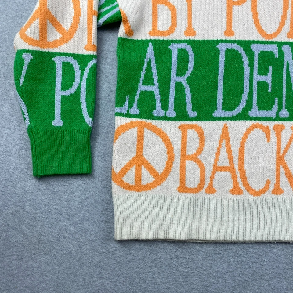 Quiksilver 毛衣男式小号 S 多色套衫背面 Popular Demand Peace 出品 — 第 3/4 张图片