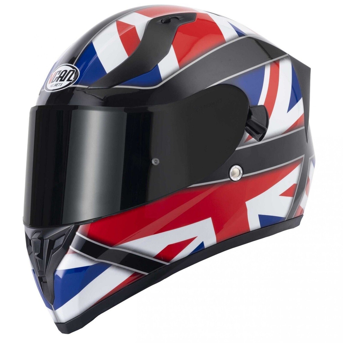 Vcan H128 Union Jack Motorcycle Helmet | Vcan Helmets - Midwest Marketing Limited - View #9