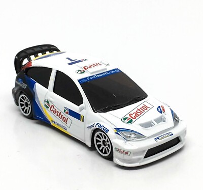 Majorette Ford Focus WRC Castrol no.7 White 1:57 (3