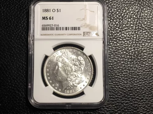 1881-O Morgan Dollar NGC 61 Uncirculated White And Bright