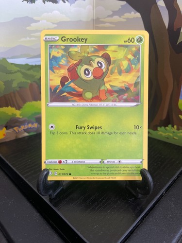 Grookey 011/072 - Shining Fates -  Common - Pokemon Card TCG - LP - Picture 1 of 3