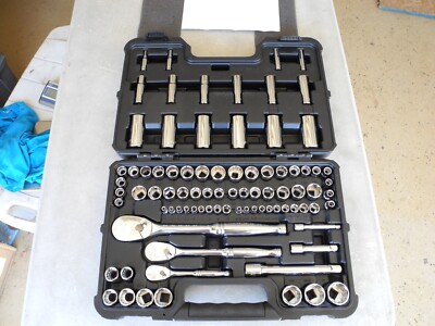 Westward 86 Piece Socket & Ratchet Set - 1/4'' 3/8'' 1/2'' - 53PN73 NEW Open Box
