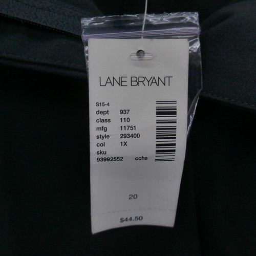 Lane Bryant Womens Crop Wide Leg Dress Pants 20 Black High Rise Stretch NEW - Picture 8 of 15