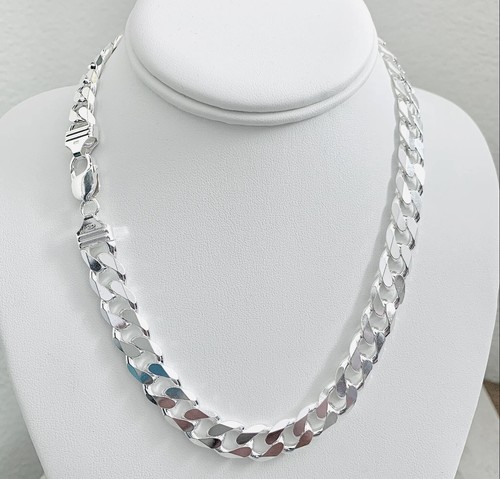 Sterling Silver Heavy Men's Curb Chain - 20 inch - SOLID 925 SILVER