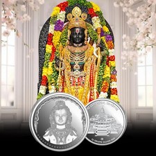 10 Gram 999 Fine Silver Ram Lalla Coin with Ram Mandir | Hindu Religious